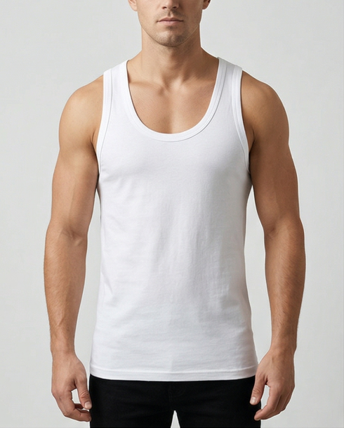 Preview: Unterhemd  Achselshirt für Herren 4erPack