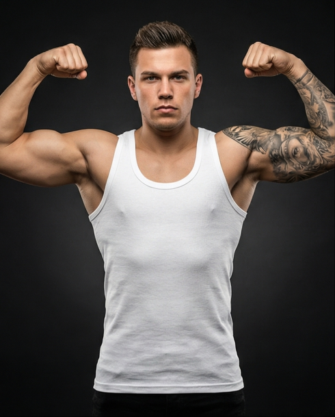 Preview: Unterhemd  Achselshirt für Herren 4erPack